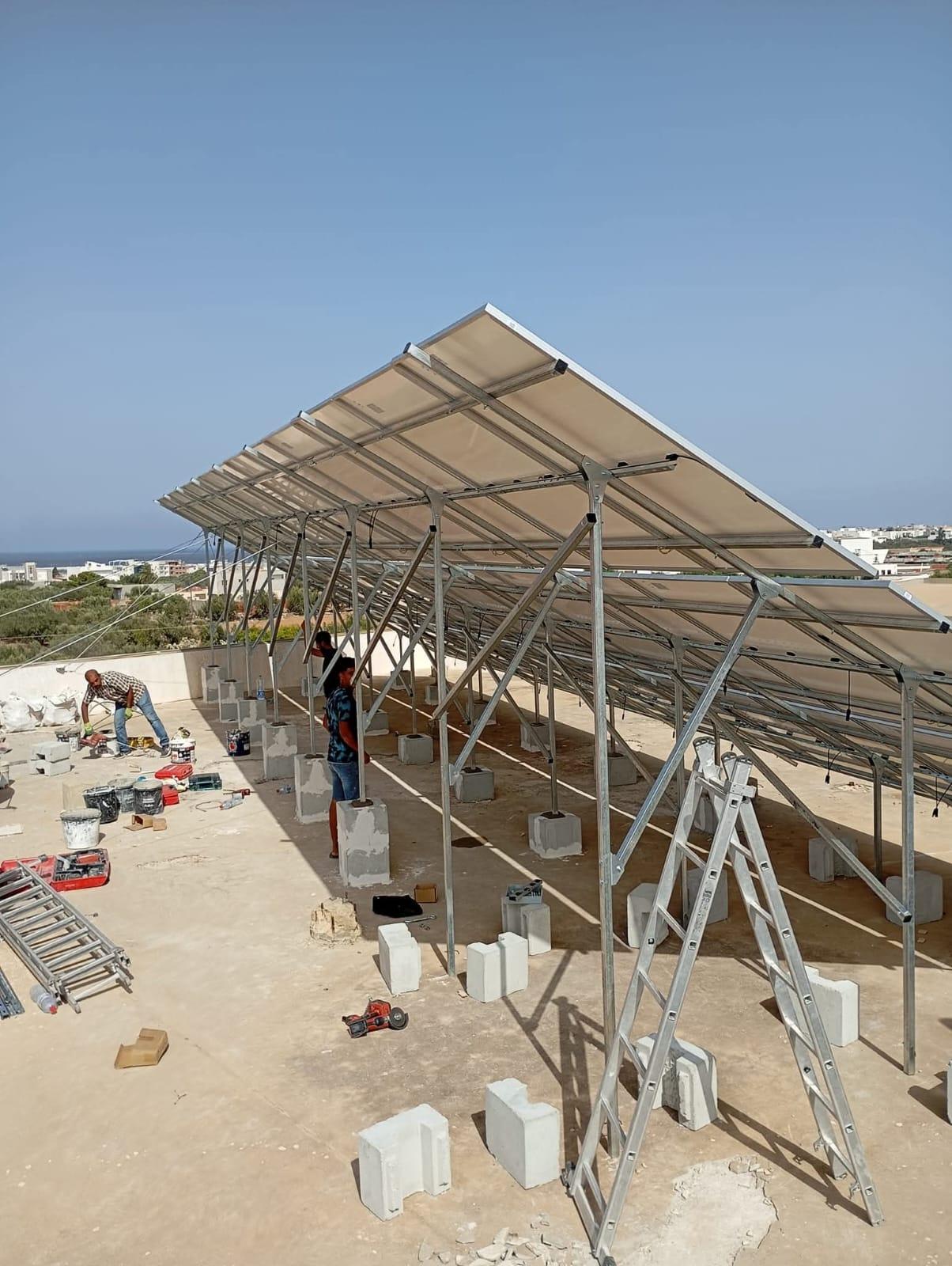 Panneaux photovoltaïques installés par Courant Bleu