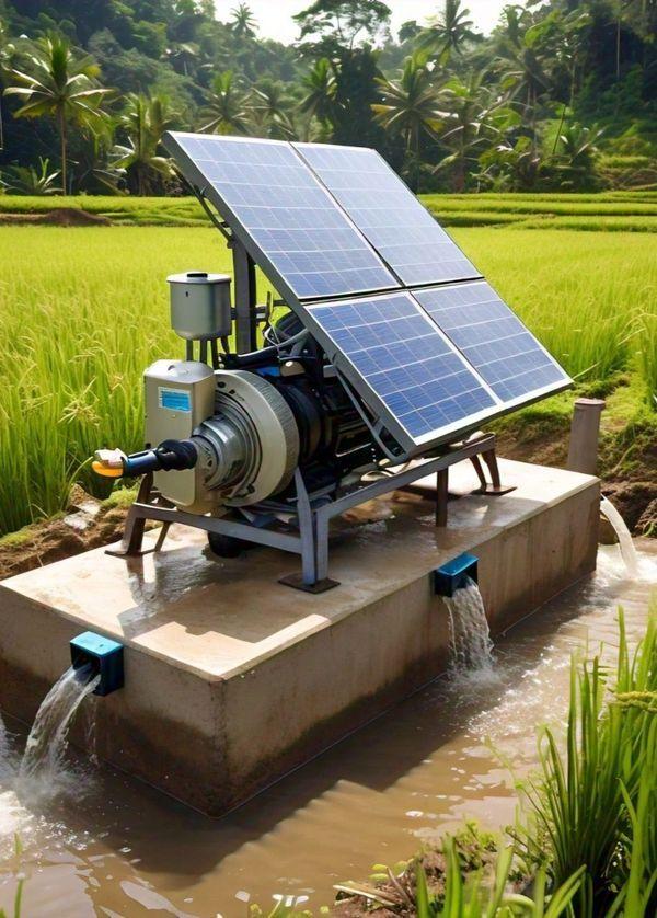 Pompe solaire pour l'accès à l'eau dans une zone agricole isolée